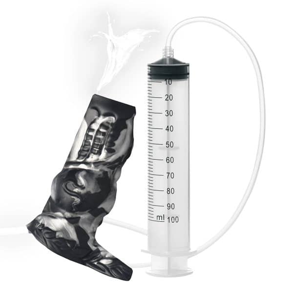Creature Cocks Night Prowler Squirting Silicone Penis Enhancer Silver - Image 2
