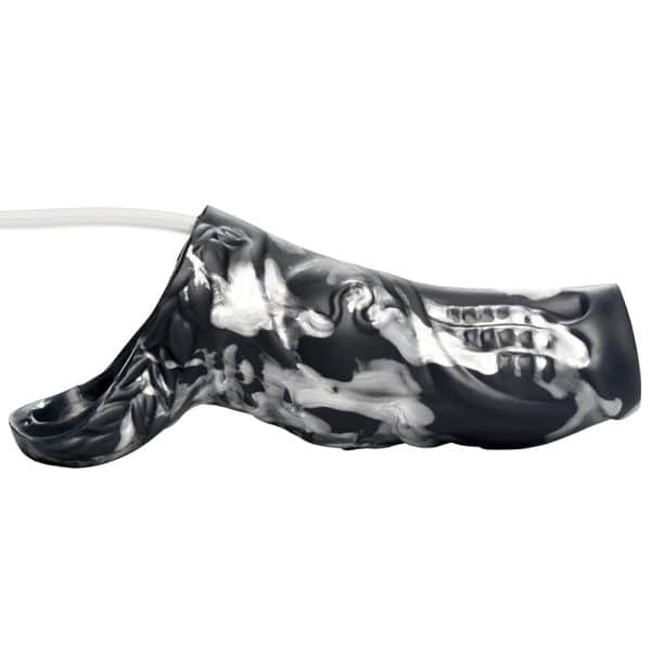 Creature Cocks Night Prowler Squirting Silicone Penis Enhancer Silver - Image 3