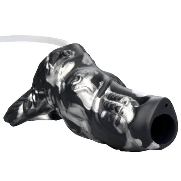 Creature Cocks Night Prowler Squirting Silicone Penis Enhancer Silver - Image 4