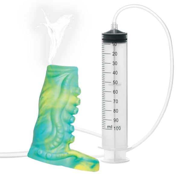 Creature Cocks Siphon Tentacle Squirting Silicone Penis Enhancer Green - Image 2