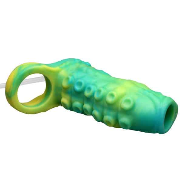 Creature Cocks Siphon Tentacle Squirting Silicone Penis Enhancer Green - Image 6