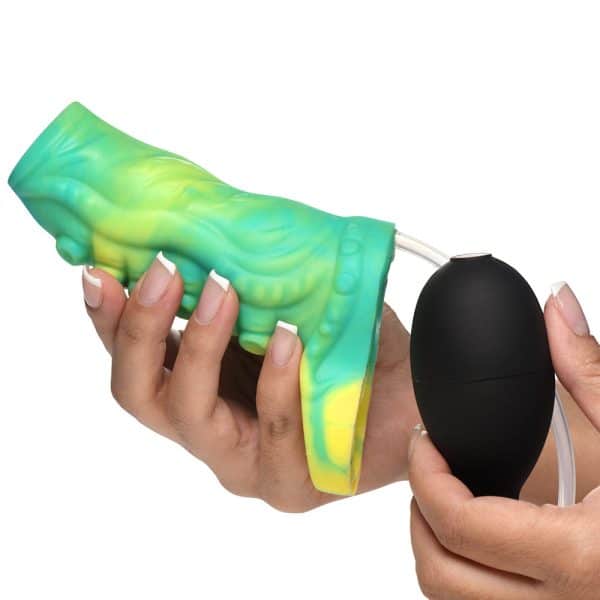 Creature Cocks Siphon Tentacle Squirting Silicone Penis Enhancer Green - Image 9