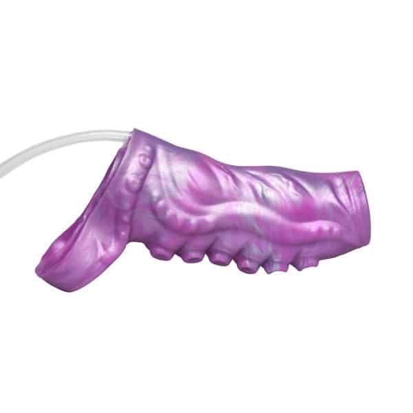 Creature Cocks Siphon Tentacle Squirting Silicone Penis Enhancer Purple - Image 4