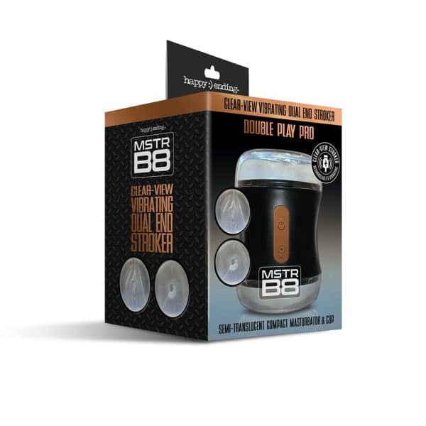 MSTR B8 Clear-View Vibrating Dual End Stroker, Double Play Pro - Image 6