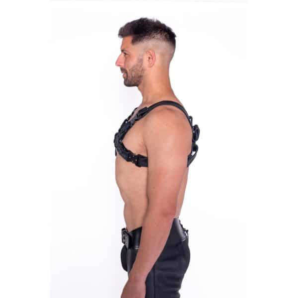 Prowler RED Bull Harness Black with Metal Fittings L - Image 2