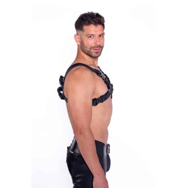 Prowler RED Bull Harness Black with Metal Fittings M - Image 3