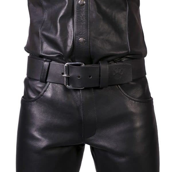 Prowler RED Leather Jeans Black 35 in. - Image 4