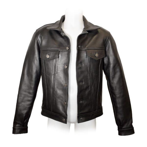 Prowler RED Leather Trucker Jacket L - Image 2