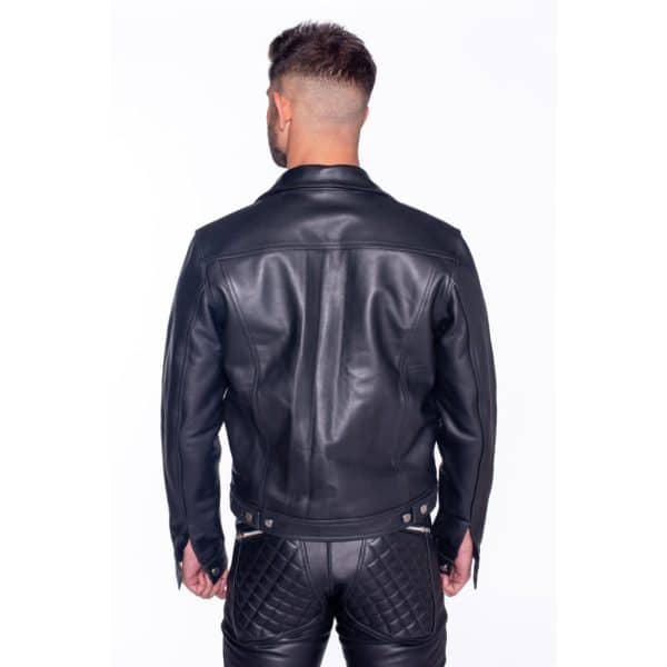 Prowler RED Leather Trucker Jacket S - Image 6