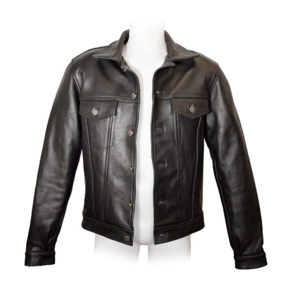 Prowler RED Leather Trucker Jacket XL - Image 2