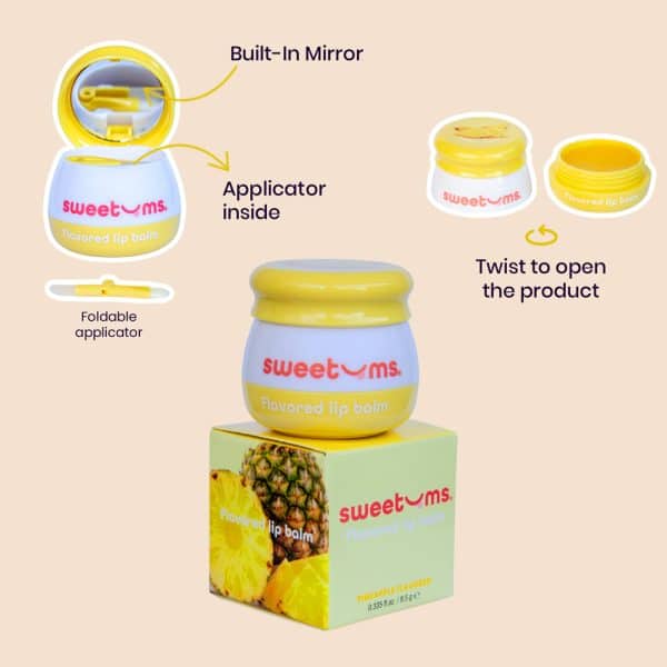 Sweetums Pineapple Flavored Lip Balm - Image 5
