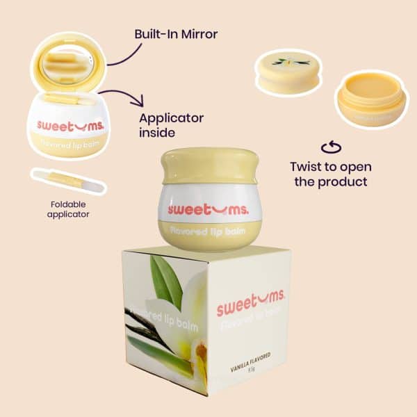 Sweetums Vanilla Flavored Lip Balm - Image 4