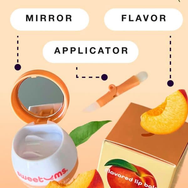 Sweetums Peach Flavored Lip Balm - Image 8