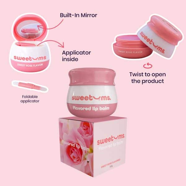 Sweetums Sweet Rose Flavored Lip Balm - Image 5