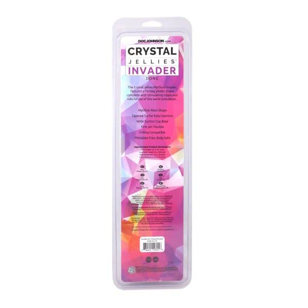Crystal Jellies Invader 8.5 in. Dildo Purple - Image 6
