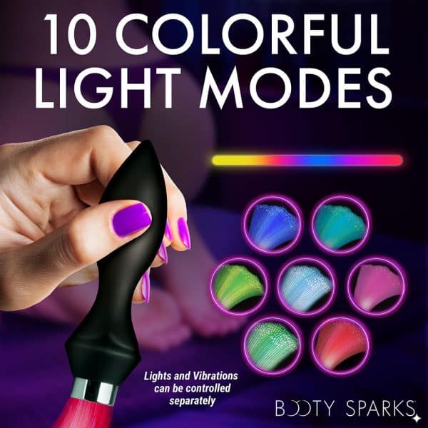 Booty Sparks Vibrating Silicone Optical Fiber Butt Plug - Image 9