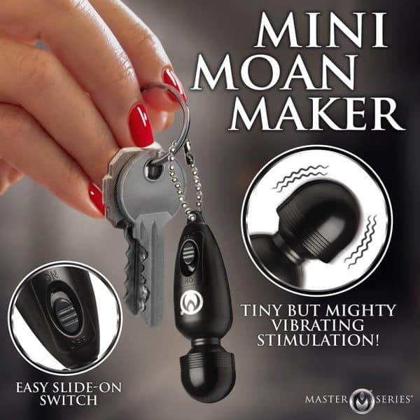 Master Series Thunderstick Mini Vibrating Wand Keychain - Image 3