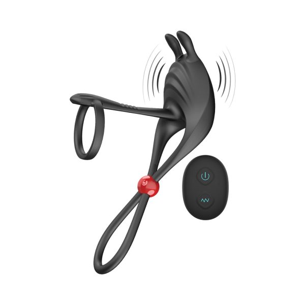 Cockpower Remote Control Cockring&Ball Cinch Black - Image 2