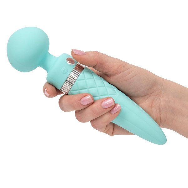 Pillow Talk Sultry Dual-Ended Warming Massager Wand Teal - Image 9