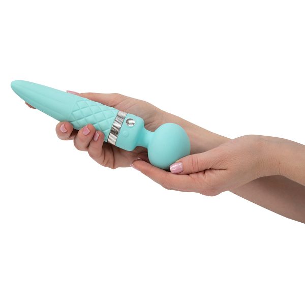 Pillow Talk Sultry Dual-Ended Warming Massager Wand Teal - Image 8