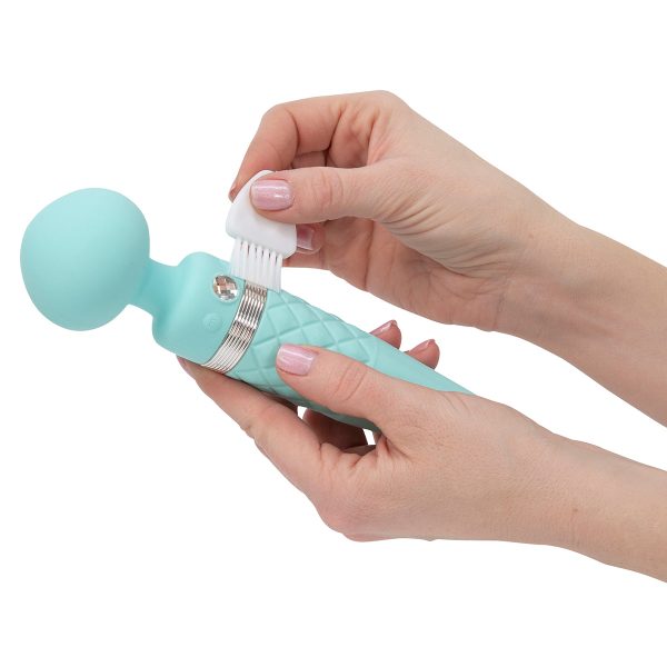 Pillow Talk Sultry Dual-Ended Warming Massager Wand Teal - Image 5