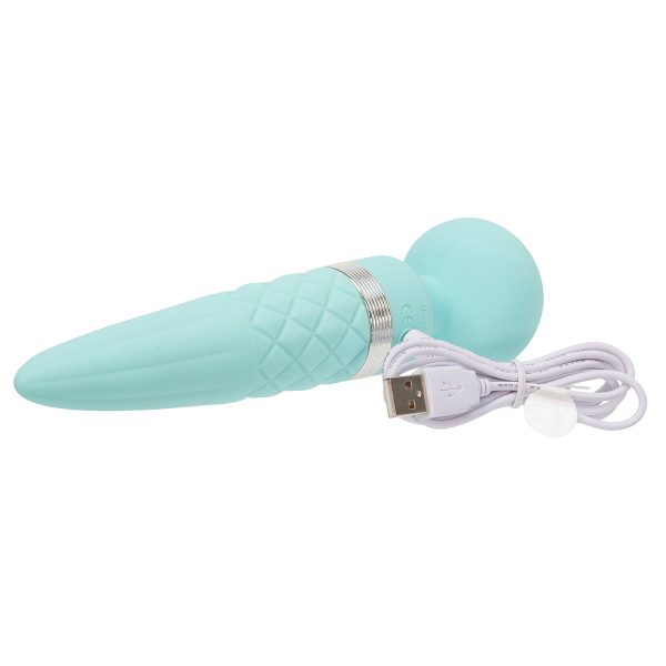 Pillow Talk Sultry Dual-Ended Warming Massager Wand Teal - Image 4