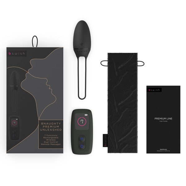 B Swish Bnaughty Premium Unleashed Vibrator Black - Image 7