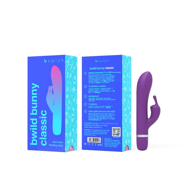 B Swish Bwild Classic Bunny Vibrator Purple - Image 3