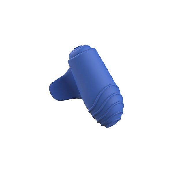 B Swish Bteased Basic Finger Vibrator Denim Blue - Image 4