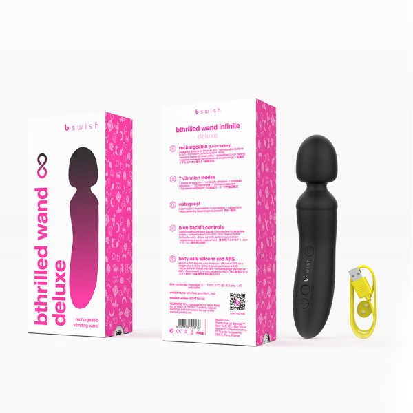 B Swish Bthrilled Premium Mini Wand Noir - Image 4