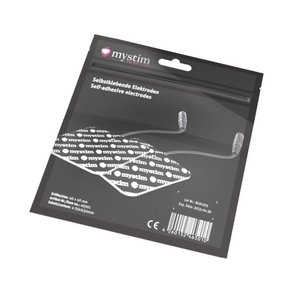 Mystim Replacement Square Electrode Pad 4-Pack - Image 5