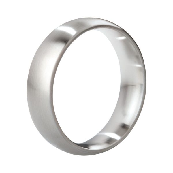 Mystim Earl Brushed Stainless Steel Cock Ring 48mm - Image 2