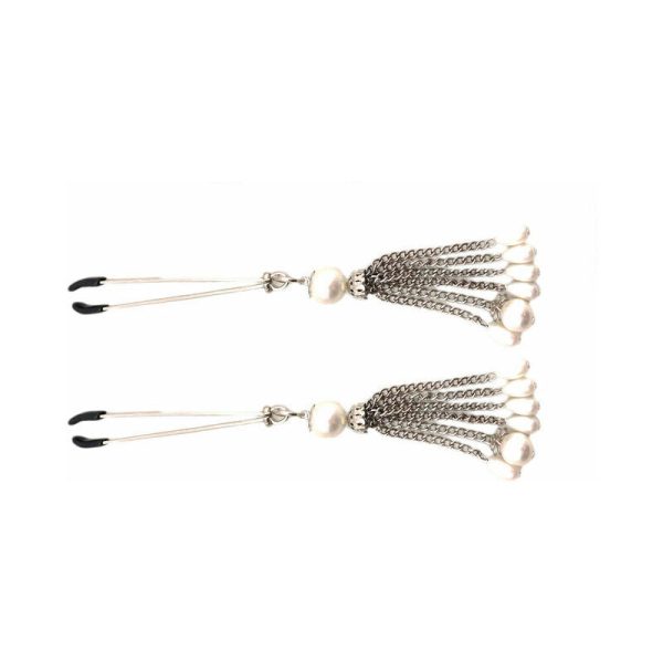 Bijoux de Nip Pearl Tassels Nipple Clamps - Image 2