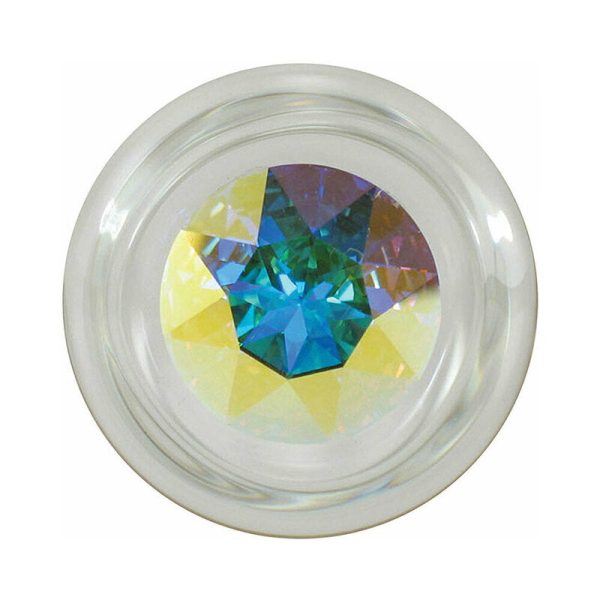 Crystal Delights Small Clear Plug with Gem Aurora Borealis - Image 2