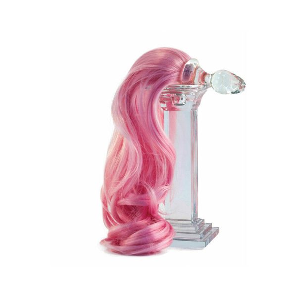 Crystal Delights Minx Pony Tail Plug Baby Pink - Image 2