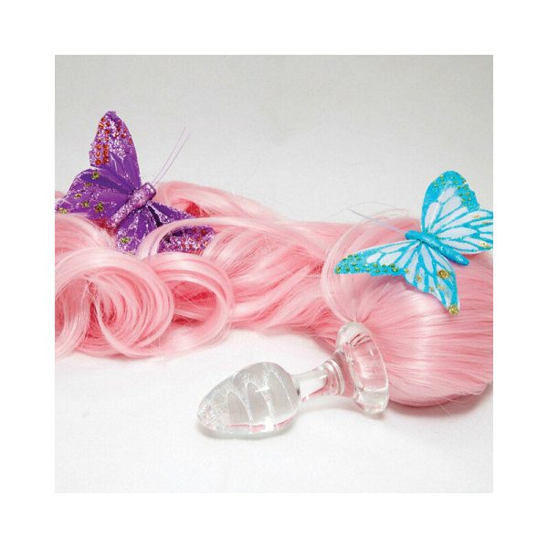 Crystal Delights Minx Pony Tail Plug Baby Pink - Image 3
