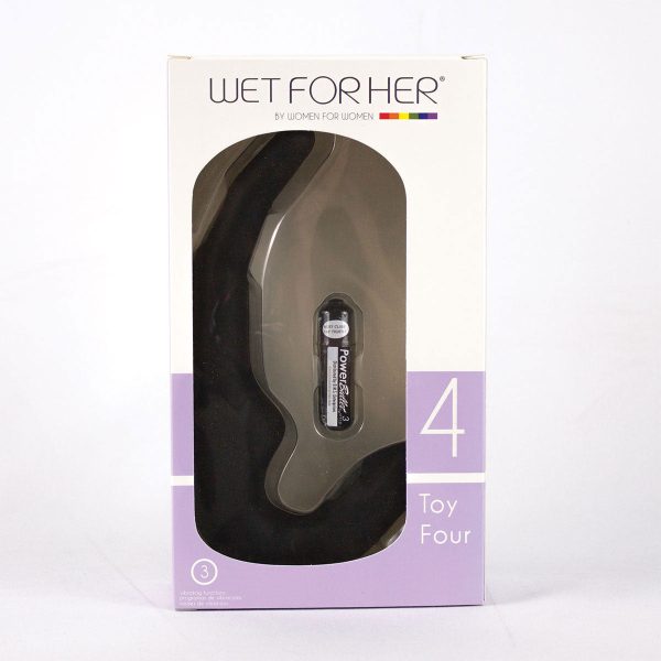 Wet For Her FOUR Vibrating Strapless Strap-On Black - Image 6