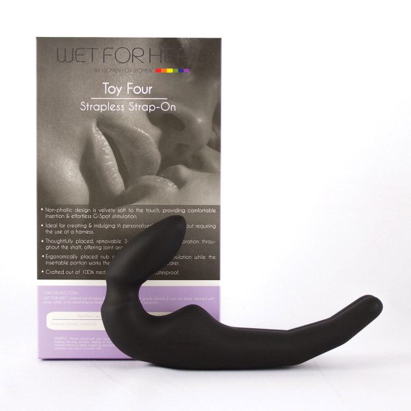 Wet For Her FOUR Vibrating Strapless Strap-On Black - Image 2