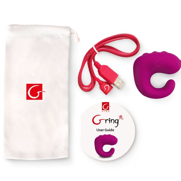 Gvibe Gring XL 2-in-1 Finger Vibe & Remote Control Sweet Raspberry - Image 2