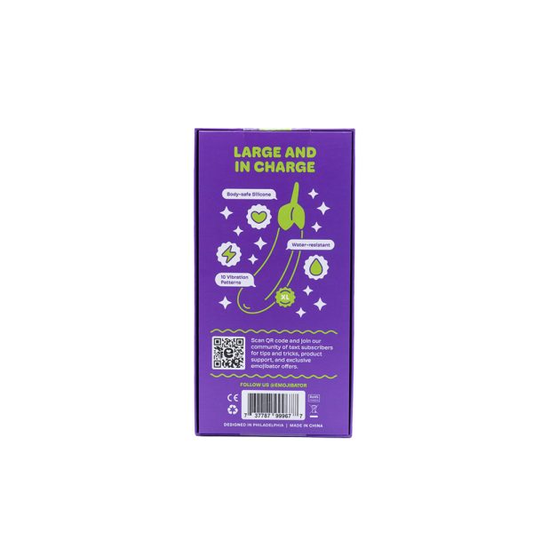 Emojibator Eggplant XL Emoji Vibrator - Image 6