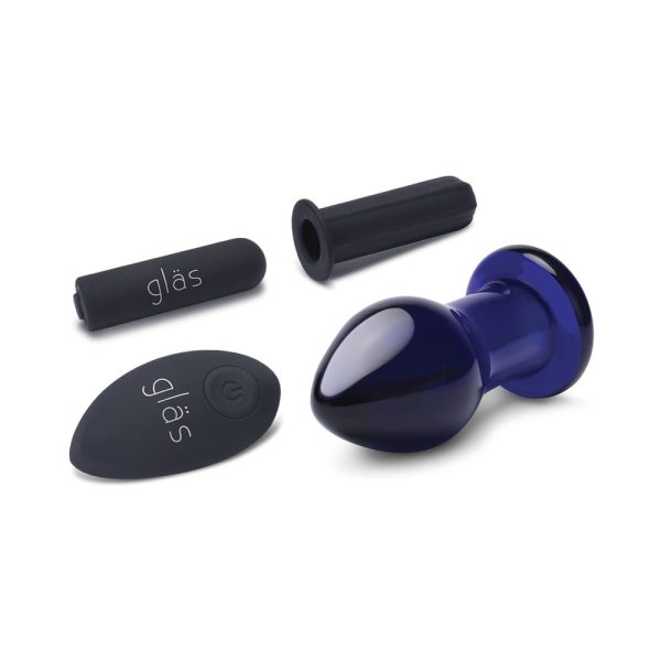 Glas 3.5 in. Rechargeable Remote-Controlled Vibrating Butt Plug - Image 3
