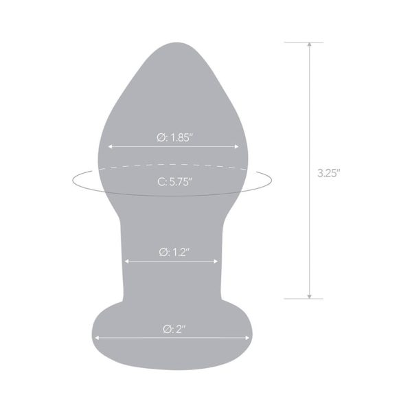 Glas 3.5 in. Rechargeable Remote-Controlled Vibrating Butt Plug - Image 8