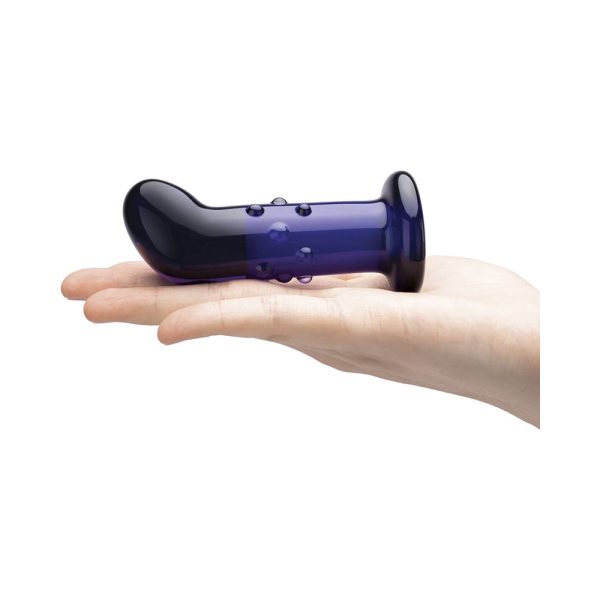 Glas 4 in. Rechargeable Remote-Controlled Vibrating Dotted G-Spot/P-Spot Plug - Image 6