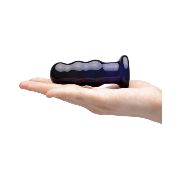 Glas 3.5 in. Rechargeable Remote-Controlled Vibrating Beaded Butt Plug - Image 6