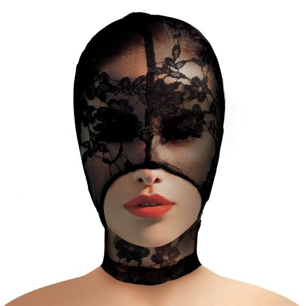 Master Series Lace Seduction Bondage Hood - Image 2