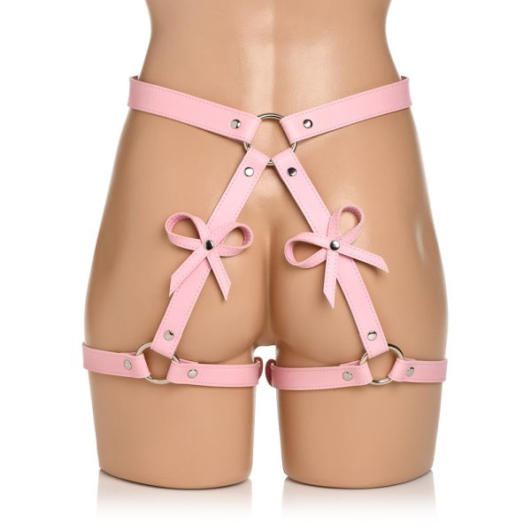 STRICT Bondage Harness with Bows Pink M/L - Image 8