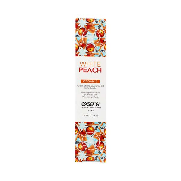 Exsens Warming Massage Oil White Peach 1.7 oz. - Image 3
