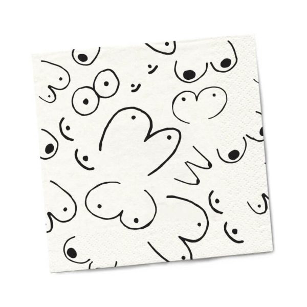 Twisted Wares Boobs Napkins 20-Pack - Image 3