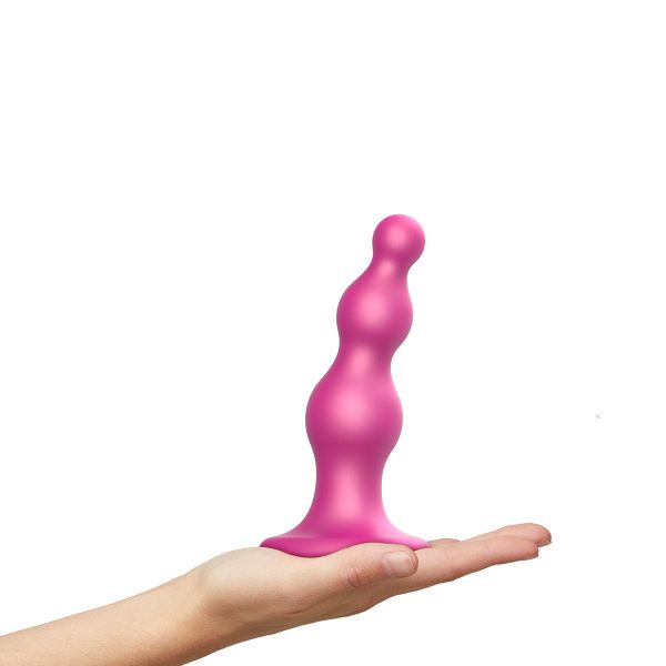 Strap-On-Me Dildo Plug Beads Medium Raspberry - Image 7