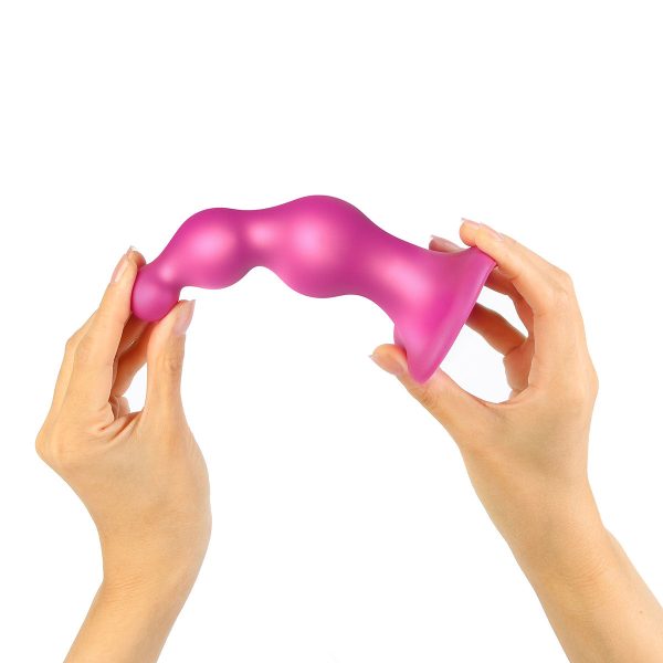 Strap-On-Me Dildo Plug Beads Medium Raspberry - Image 6